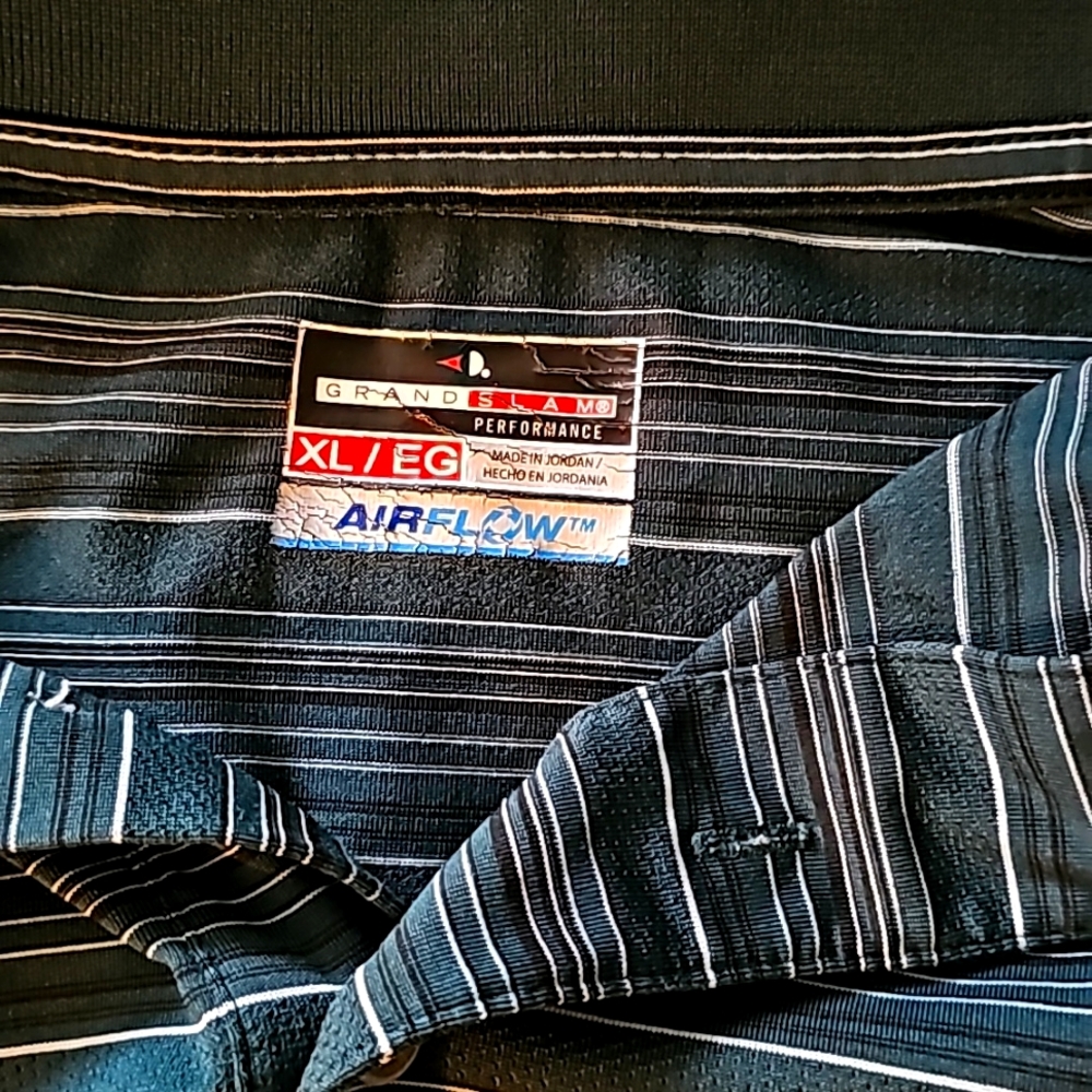 Grand Slam Striped athletic Material polo